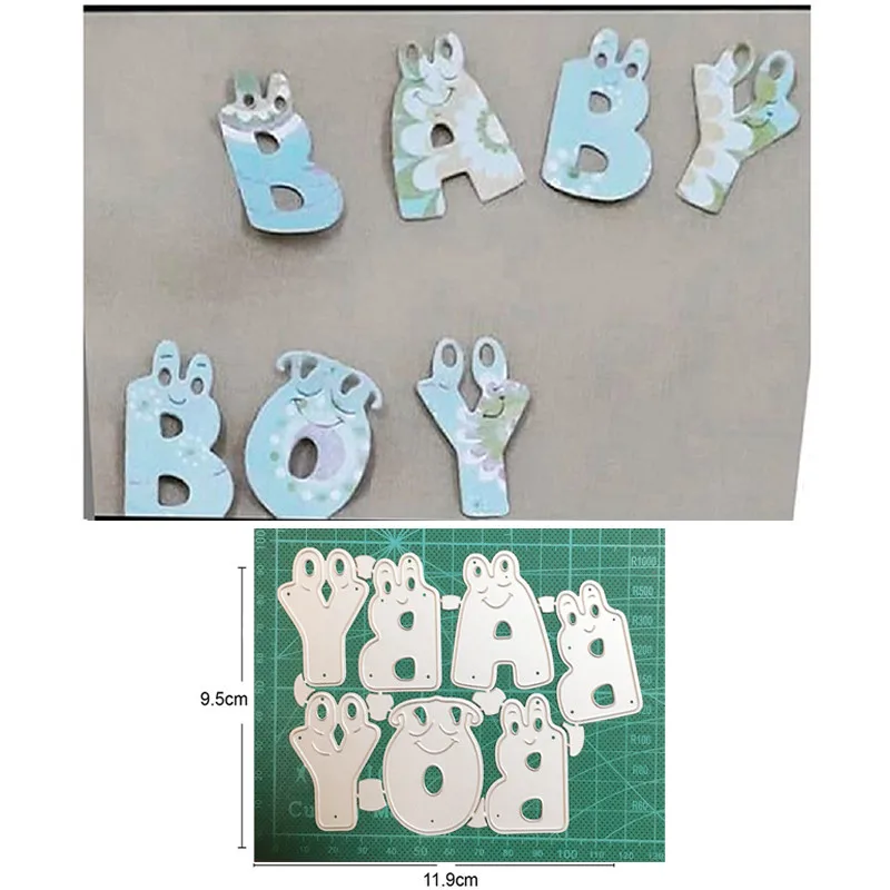 

Metal cutting dies cut die mold letters baby boy decoration Scrapbooking dies paper craft knife mould blade punch stencils dies