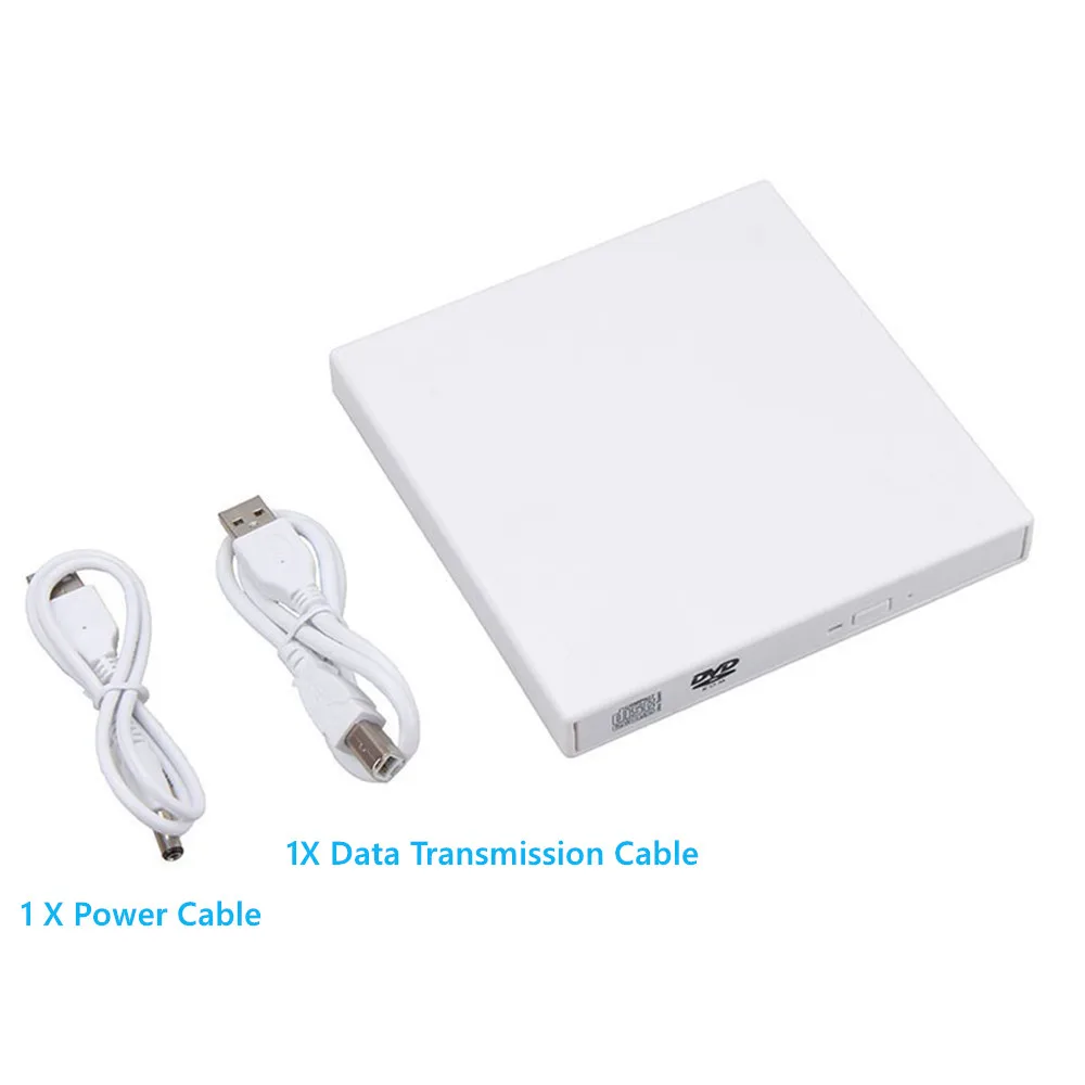 YiYaYo Внешний оптический привод DVD rom CD RW USB 2,0 CD/DVD плеер комбо ридер запись портативный для ноутбука компьютер Windows7/8
