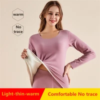 slim winter warm thermo lingerie set for women mens thicken fleece thermal underwear suit long sleeve shirt tops leggings pants