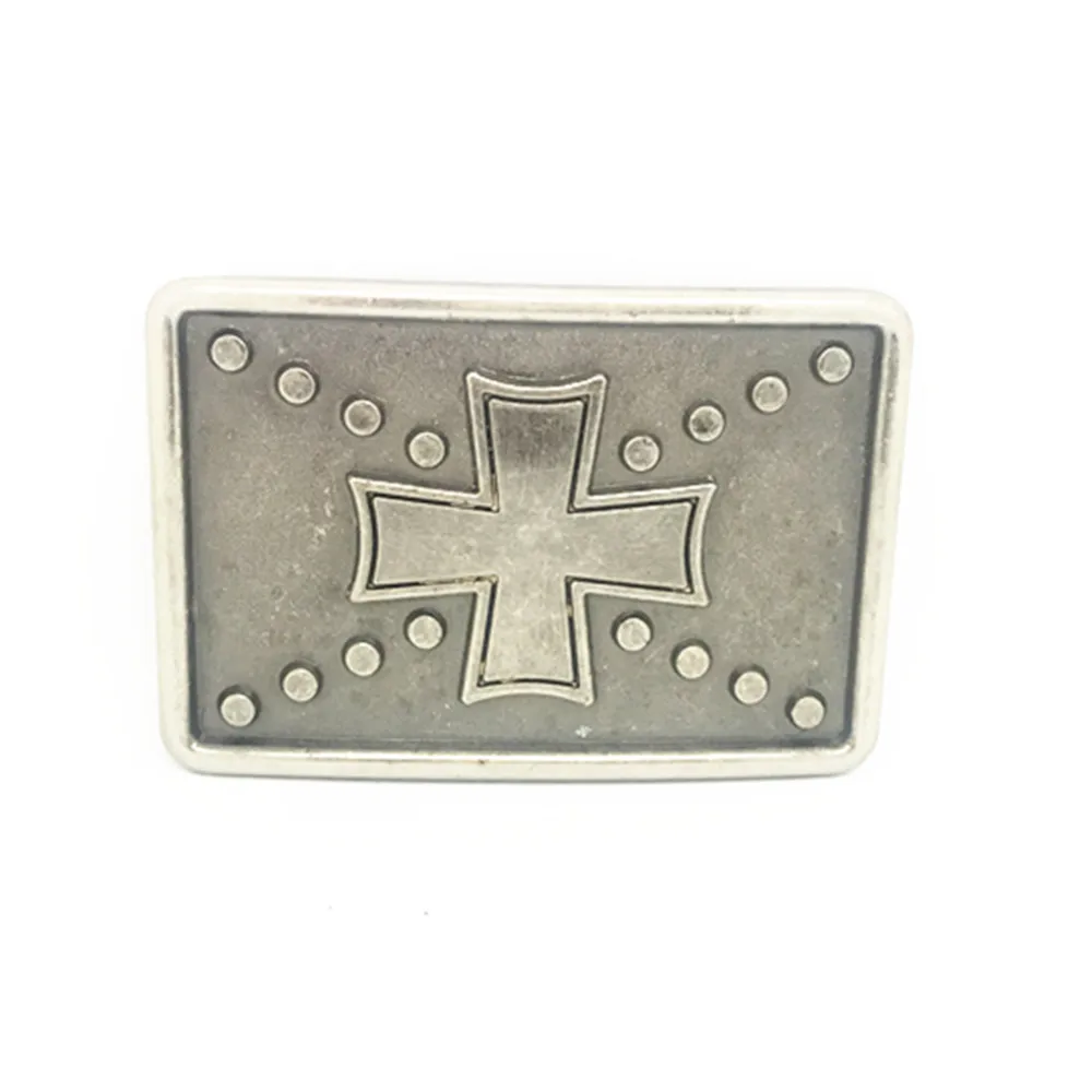 

Western cowboy zinc alloy cross unisex belt buckle birthday gift