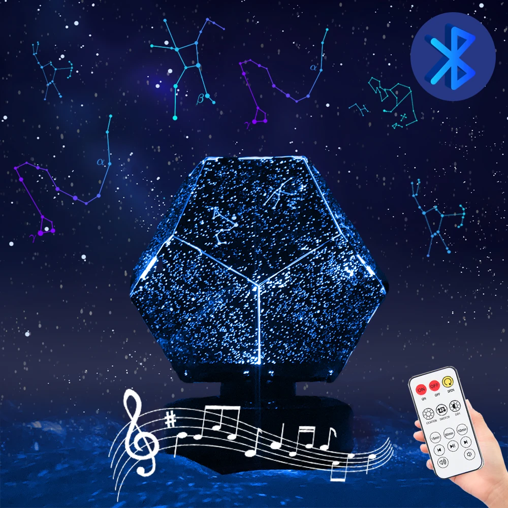 USB-прожектор лампа со звездой светодиодный ночник звездным небом музыкальные