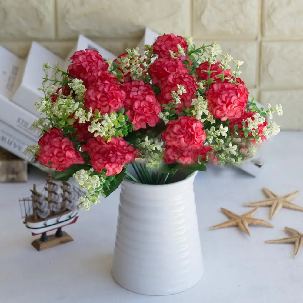 

1 Bouquet Artificial Fake Chrysanthemum Flower Plant Home Office Party Decor