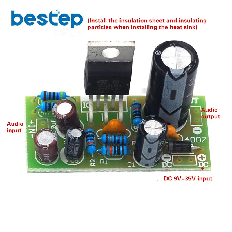 TDA2030A электронный аудио усилитель мощности моно 18 Вт DC 9-24 В DIY Kit