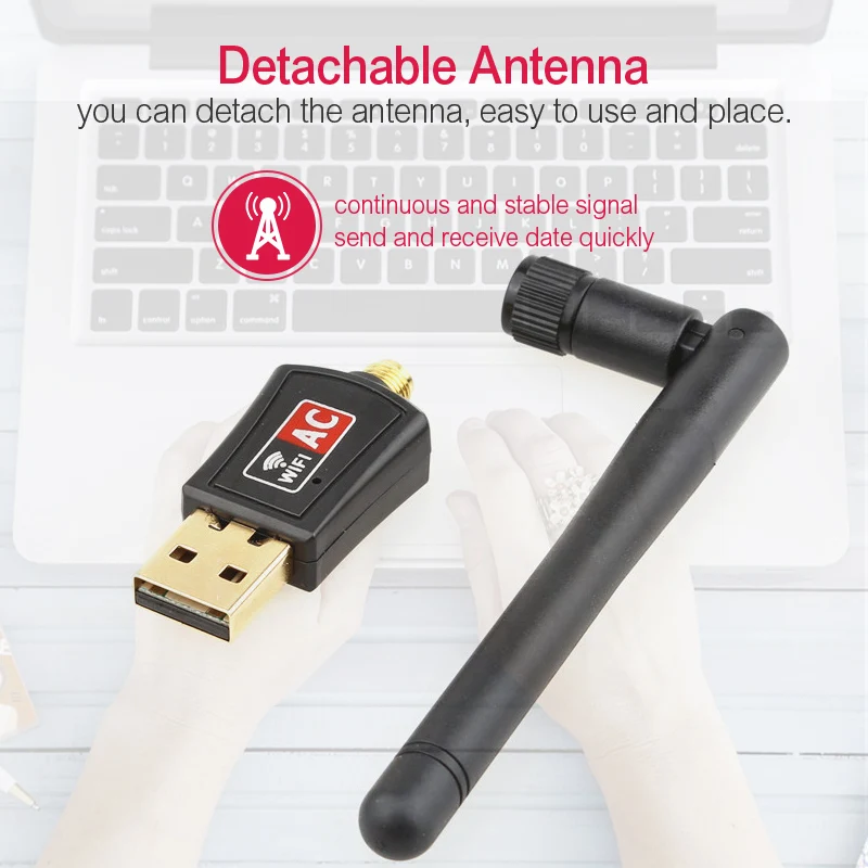 600 Мбит/с USB2.0 Вай Фай Адаптер 2 4 г и 5G Ethernet Realtek RTL88CU сети Lan Wifi адаптер переменного