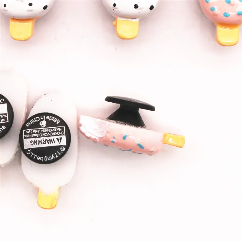 Mini Simulation Ice Cream Shoe Charms Decoration Realistic Chocolate Cold Drink Shoe Accessories fit croc jibz Kid's Party X-mas