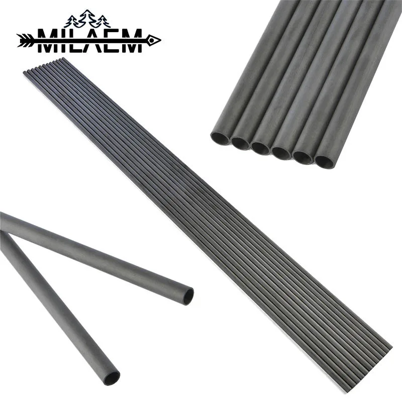 

12pcs Archery Spine 300 Pure Carbon Arrow Shaft 24T ID 4.2mm Bow and Arrow For Outdoor Sports Shooting Hunting Accessories