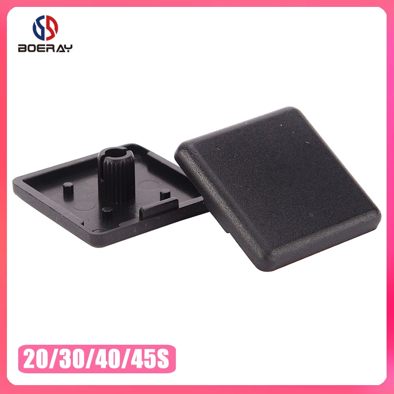 

100/50/40/20pcs 2020 3030 4040 4545 Black Plastic ABS Accessories End Cap Cover for Aluminum Profilfe Extrusion