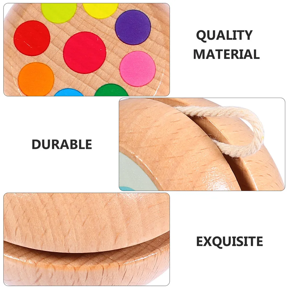 

2Pcs Funny Responsive Wood Kids Children Gift Educational Plaything