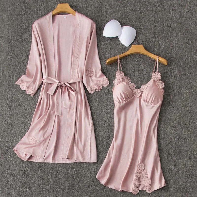 Хит продаж женская ночная рубашка удобная мягкая шелковая атласная элегантная