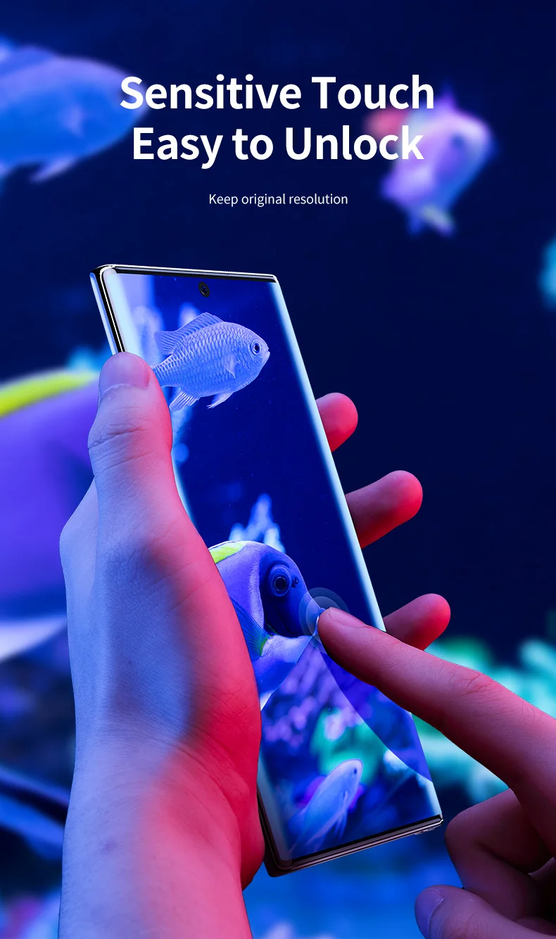 Защитная пленка для экрана для samsung Note 9 10 Plus ROCK 0,18 мм с полным покрытием 3D изогнутая мягкая Гидрогелевая пленка для экрана для samsung Note 9 10