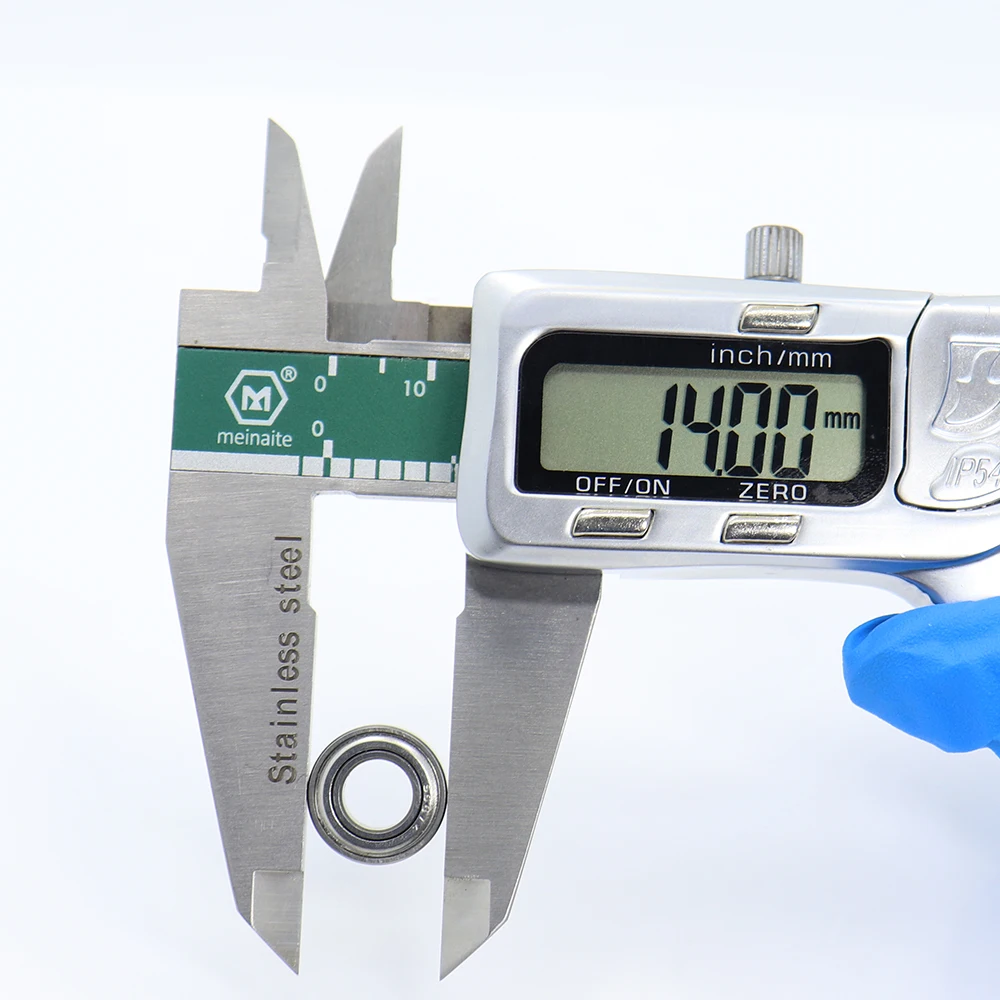 S687ZZ подшипник 7*14*5 мм (10 шт.) ABEC-1 440C ролик из нержавеющей стали S687Z S687 Z ZZ шариковые