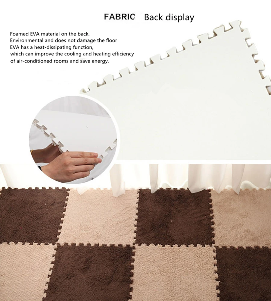 

5/8/12Pcs 30*30cm DIY Foldable Carpets for Living Room Children Kids Soft Carpet Magic Patchwork Jigsaw Splice Baby Climbing Mat