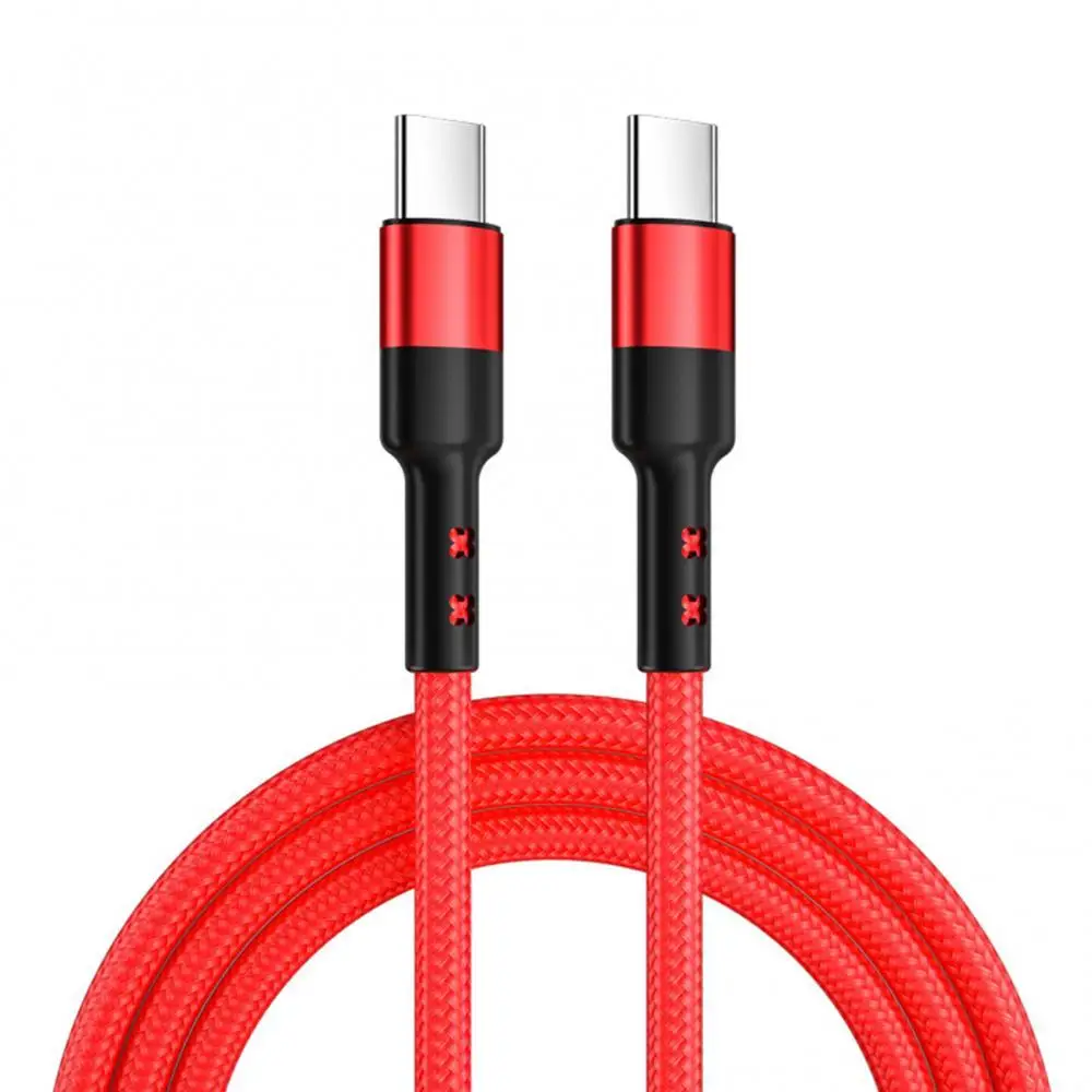 

87W 3A/5A Large Compatibility Double-head C to C 5-Core Male to Male PD Fast Charging Data Cable For Equipment With OTG Function