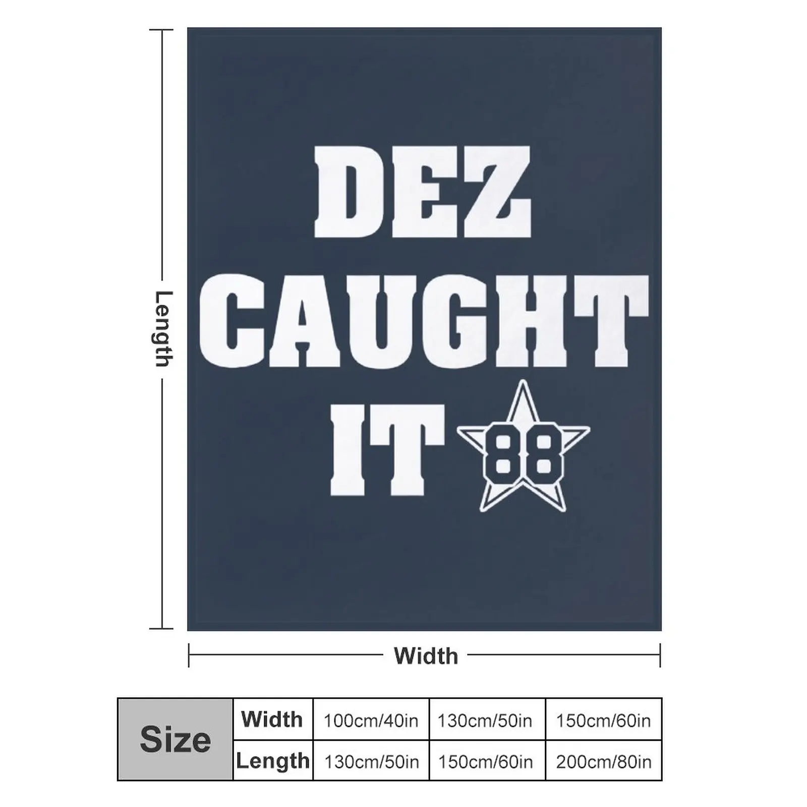 

Blanket 88 Dez Bryant Dez Caught It Ultra Soft Micro Fleece Cozy Lightweight Microfiber Flannel All Season Living Room Bedroom V