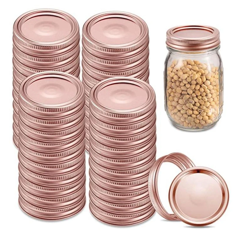 

40 Sets Mason Canning Jar Lids and Bands Jar Lids Leak Proof Split-Type Lids and Secure Mason Canning Jar Caps