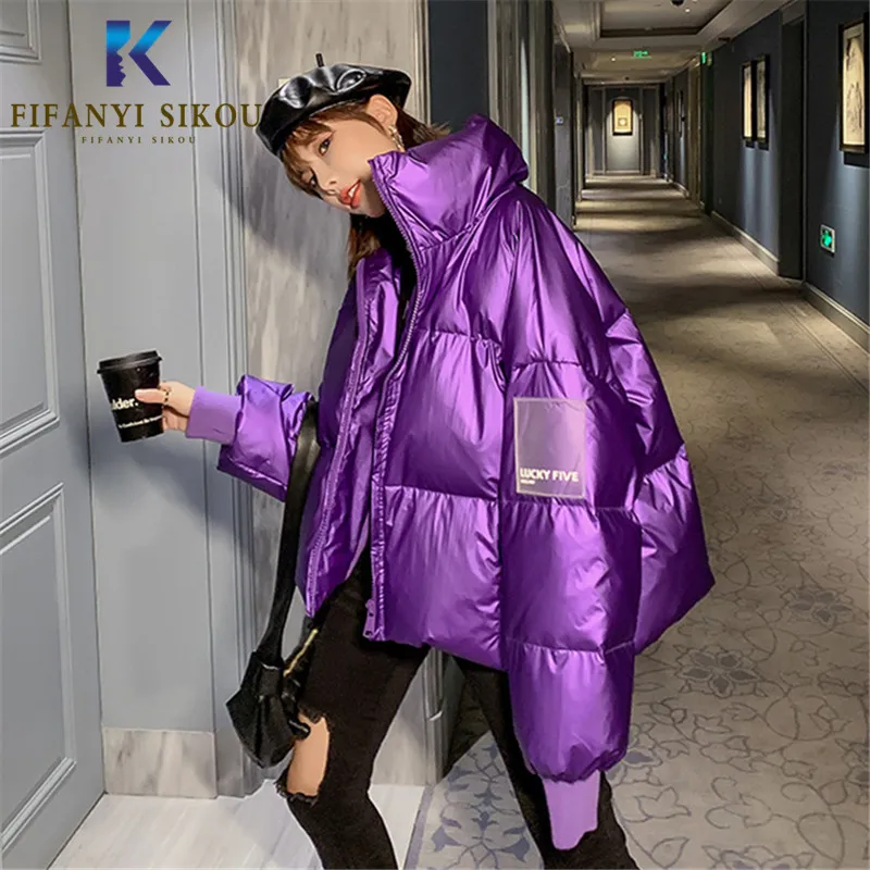 

Autumn Winter Jacket Women Warm Thick Coats 2019 Fashion Loose Casual Short Cotton Padded Coat Plus size Parka Female Outerwear