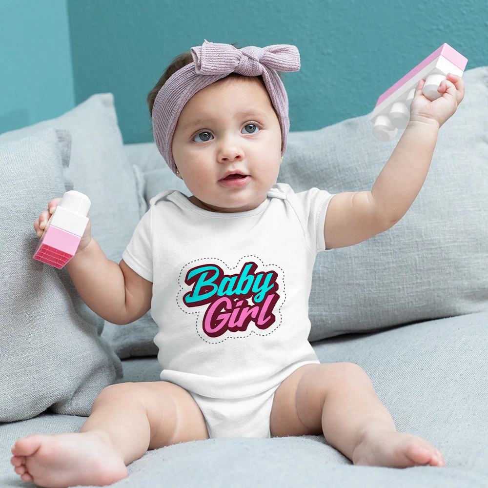 

Baby Girl Summer Newborn Clothes High Quality Baby Bodysuit Short Sleeve Versatile Streetwear Infant Jumpsuits Toddler Romper