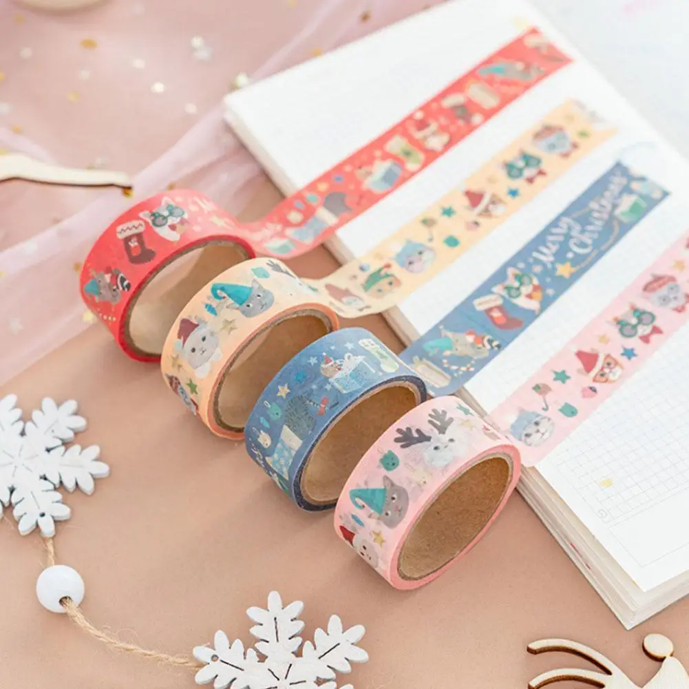 

1 рулон 500 наклеек, украшение на Хэллоуин, Рождество, домашняя серия, декоративные наклейки, подарок A9J8