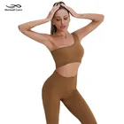 Женские комплекты для йоги, бесшовные леггинсы, костюмы для фитнеса, спортивные бюстгальтеры и брюки, одежда для спортзала, одежда для бега, леггинсы Wokout