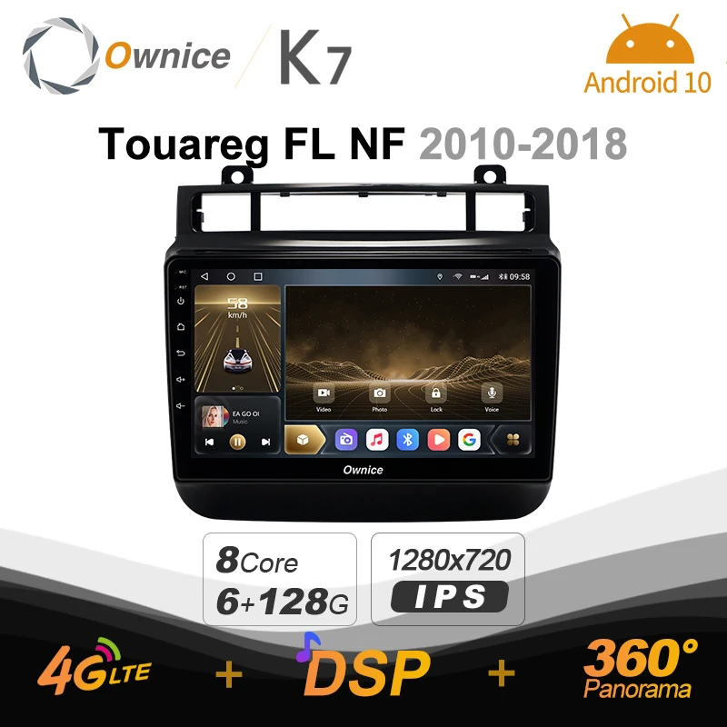 

Автомагнитола K7 Ownice 6G + 128G Android 10,0 для Volkswagen Touareg FL NF 2010 - 2018 мультимедиа 4G LTE GPS Navi 360 BT 5,0 Carplay