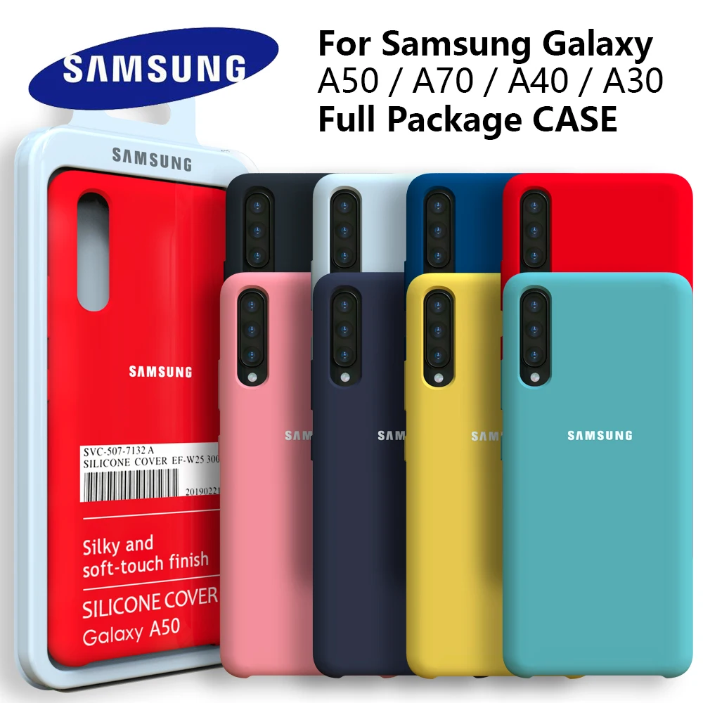 Чехол для Samsung A50 оригинальный мягкий защитный чехол из жидкого силикона Galaxy A71 A51