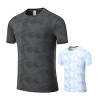 men running tshirt sport 3d 2021 spandex short sleeve quick drying fitness causal top football basketball man tennis shirts