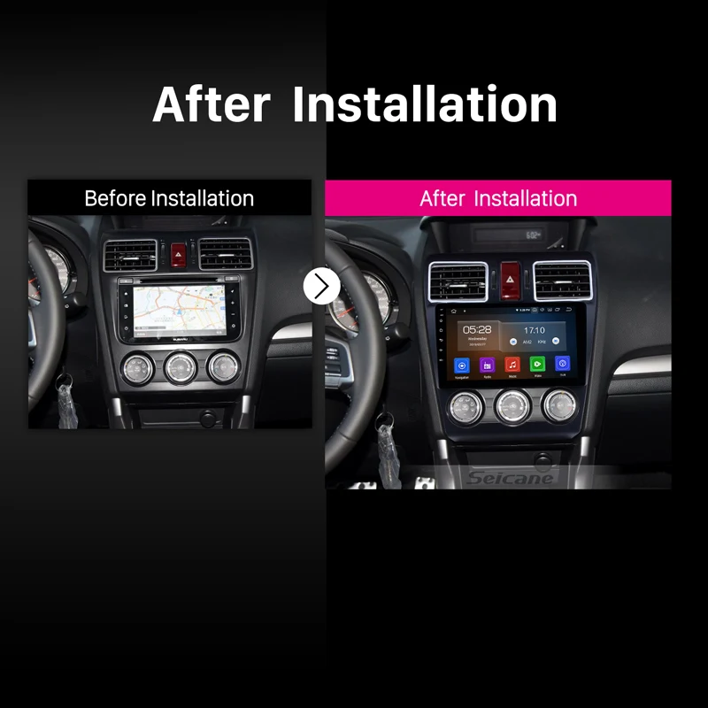 Seicane автомобильный 2Din Авторадио Android9.0 HD 9 &quotGPS Navi аудио для Subaru WRX forester 2014 2015 2016