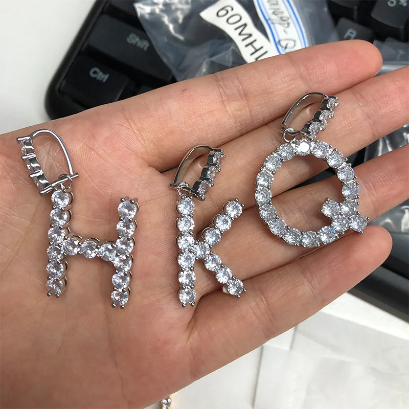 

Shine A-Z Letter Initial Necklace For Men Women Fashion Alphabet Pendant Neck Chains Party Jewelry New Year Gifts To Boyfriend