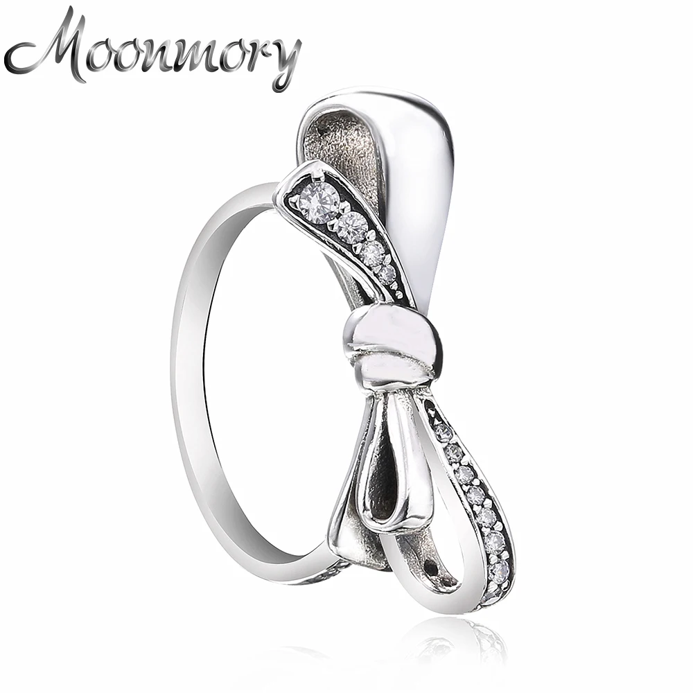

Moonmory Оригинальное искусственное серебряное кольцо с узлом, подарок на день матери, кольцо с кубическим цирконием, новое поступление