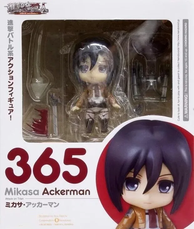 

Экшн-фигурка из аниме «атака на Титанов», Микаса Аккермана, 10 см, 365 #, ПВХ игрушки, Коллекционные Фигурки для друзей, подарки