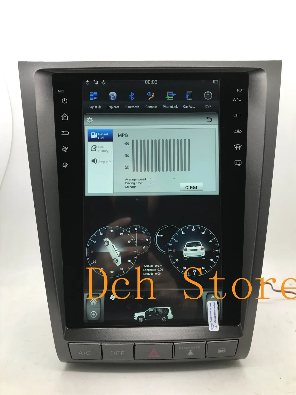 12,1 ''вертикальный экран tesla стиль Android 8,1 PX6 автомобильный dvd-плеер gps навигация для lexus GS GS300 GS460 GS450 GS350 2004-2011