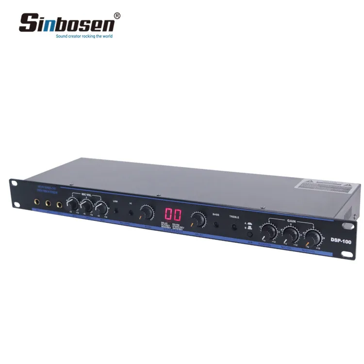 Sinbosen DSP 100 Профессиональный цифровой аудио процессор караоке предусилитель