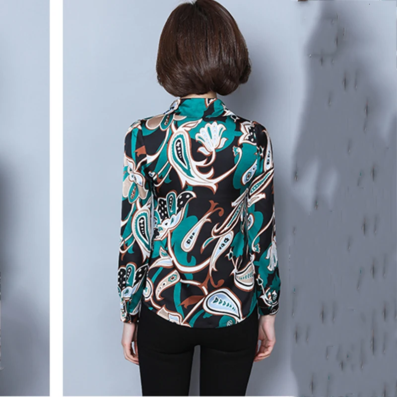 Женские блузки с принтом отпечатка пальца длинным рукавом женские футболки