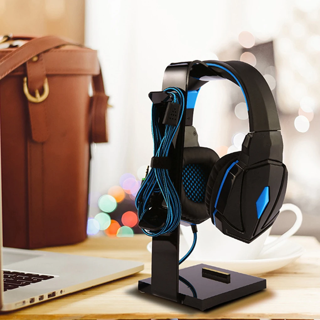 

Universal Headphone Stand Gaming Earphone Holder Acrylic Headset Hanger Display Bracket Rack for All Headphone Size