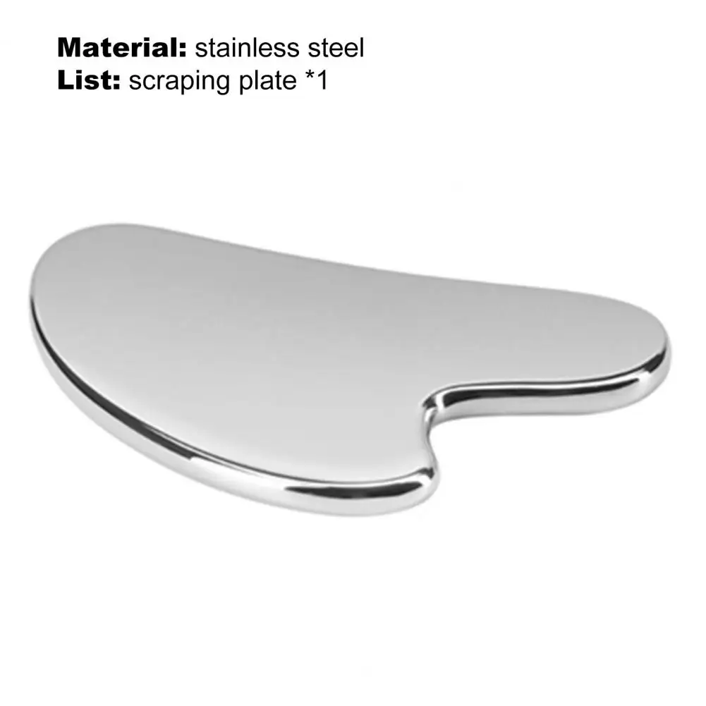 

50% Hot Sale Guasha Scraper Heart Shape Wrinkle Removing Skin-Friendly Stainless Steel Skin Massage Relax Guasha Board for Home