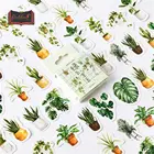 45 шт.корт. Кавайная зеленая фотография креативная свежая ручная декоративная аккаунтная наклейка особой формы канцелярские принадлежности