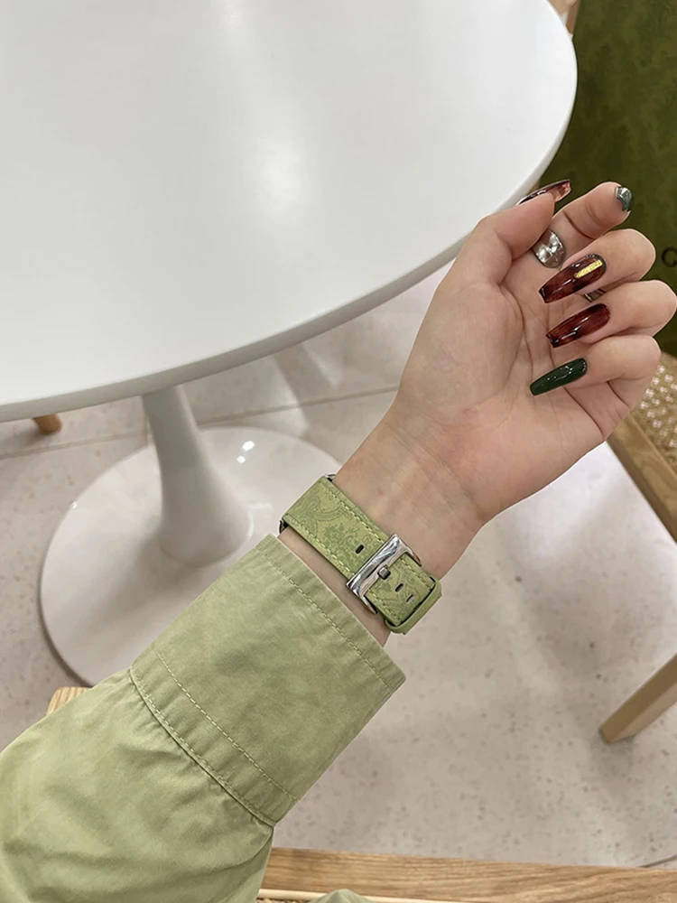 Ремешок кожаный для Apple iWatch Band 38 мм 40 42 44 41 45 | Наручные часы