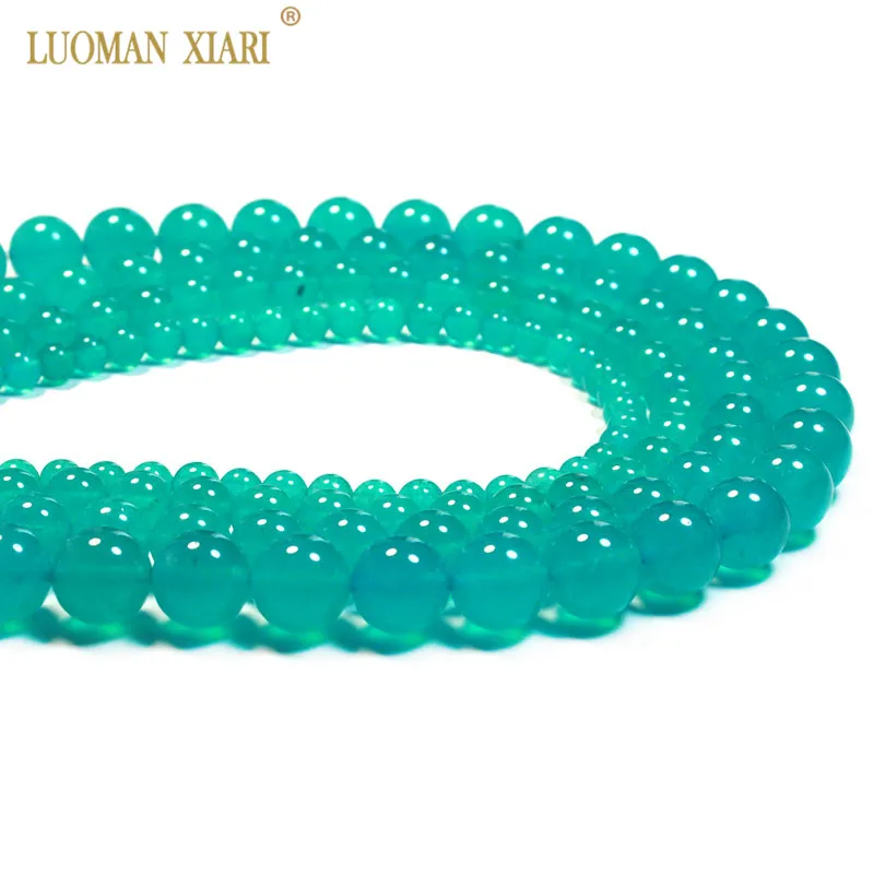 Оптовая продажа круглые бусины из натурального ледяного амазонита для