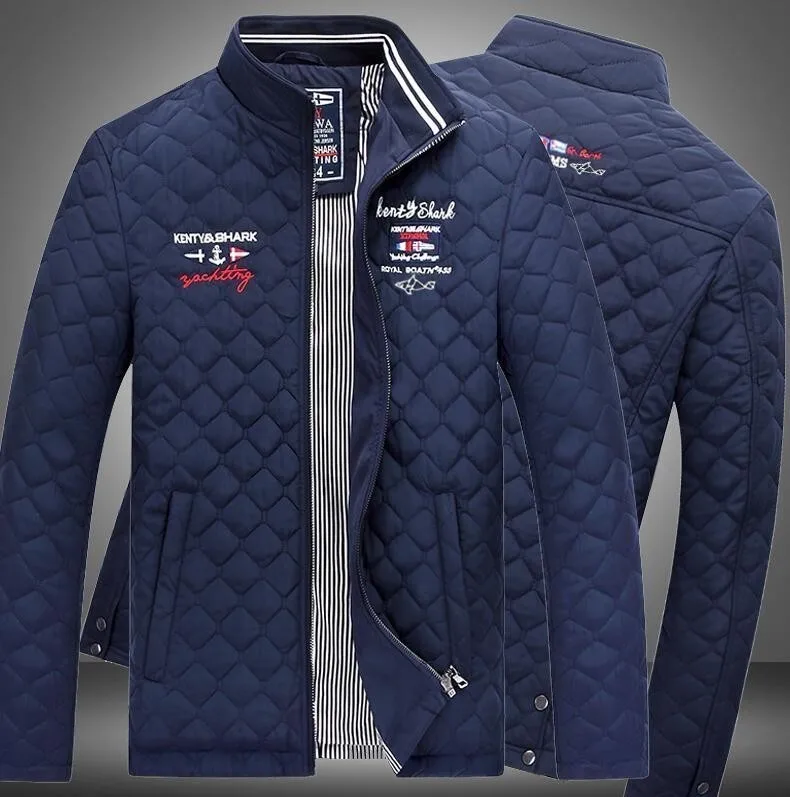 Высокое качество Весна Осень для мужчин Slim Fit shark мужчин s куртки M-4XL парка Повседневная брендовая одежда Eden верхняя одежда новейшая кукла с акулой