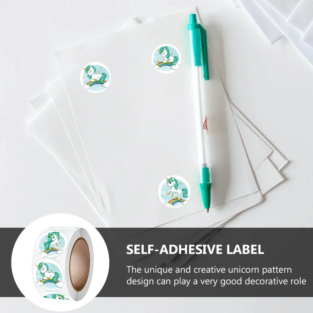 

6 Rolls Pattern Gift Seal Stickers Sealing Stickers (Assorted Color)