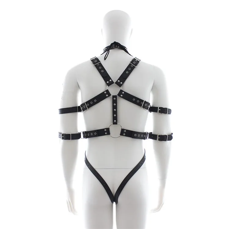 

SM alternative toy stage adjustable bound leather clothing male comrade appeal GAY set-up