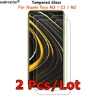 2 шт.лот для Xiaomi Poco M3 Pro C3 C31 M2 перезаряженное закаленное стекло Защита для экрана Взрывозащищенная пленка усиленная защита