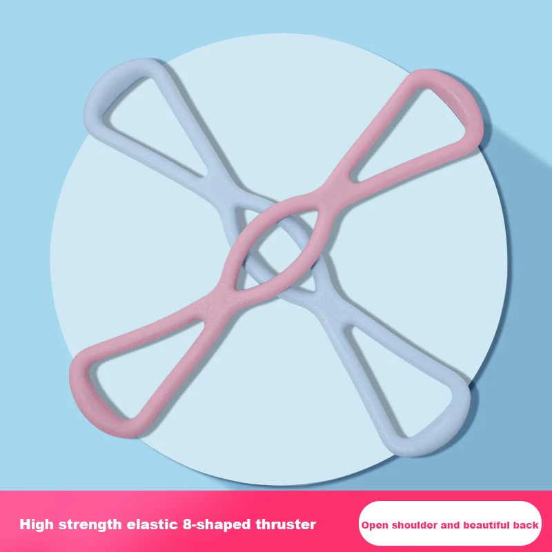 

Women Yoga Fitness Resistance 8 Word Chest Expander Rope Workout Muscle Trainning Rubber Elastic Bands For Sports Exercise