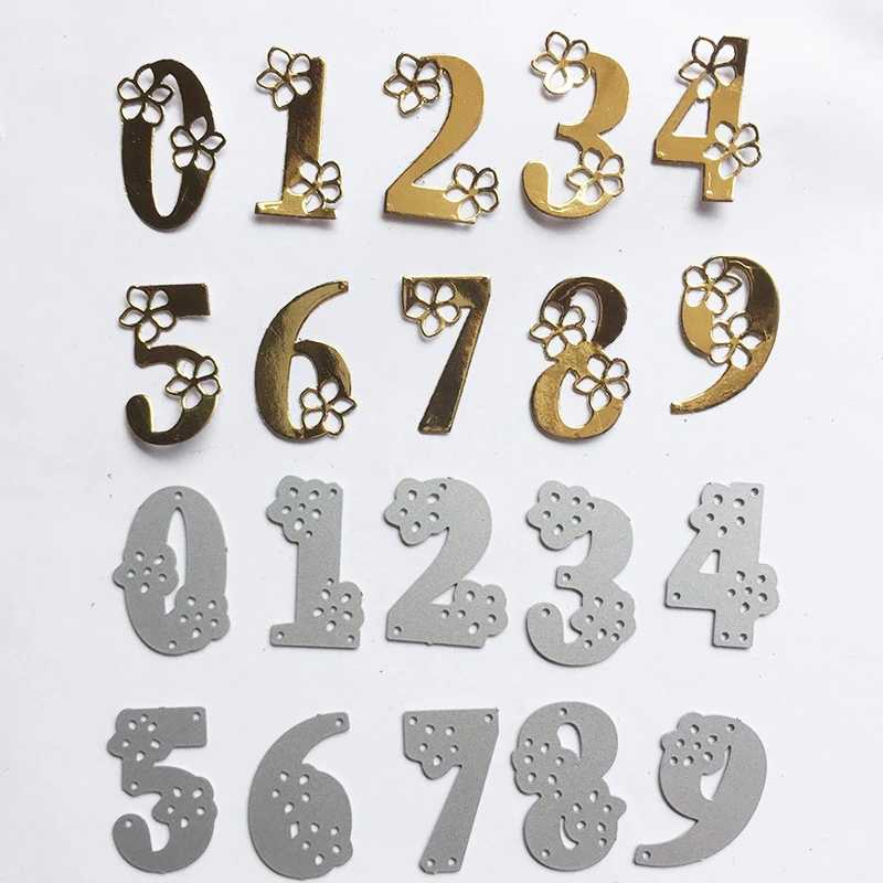 Металлические штампы с цветочным номером алфавит рамка для скрапбукинга фоновые