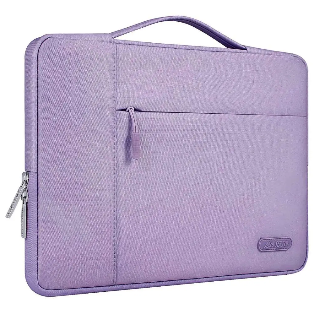 Light Purple Color MOSISO 11 12 13 14 15 дюймов Сумка для ноутбука водонепроницаемая для мужчин и женщин чехол для ноутбука Macbook Pro 13,3 15,6 компьютер Ba - Цвет: Light Purple Color
