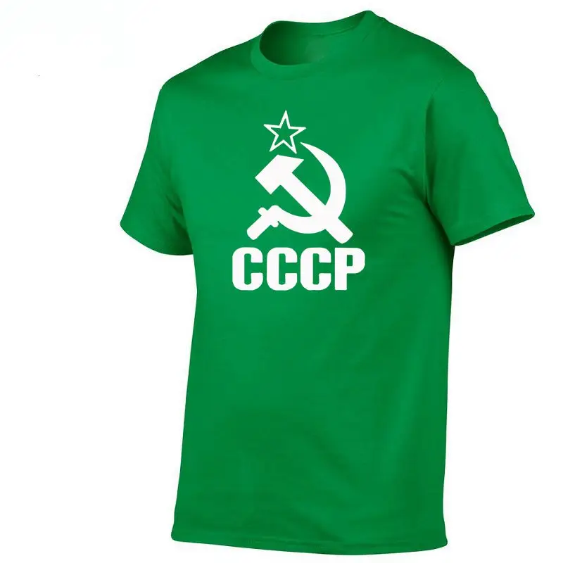 3 Летние русские футболки CCCP для мужчин, футболки с коротким рукавом, футболки с круглым вырезом из хлопка для мужчин - Цвет: 3