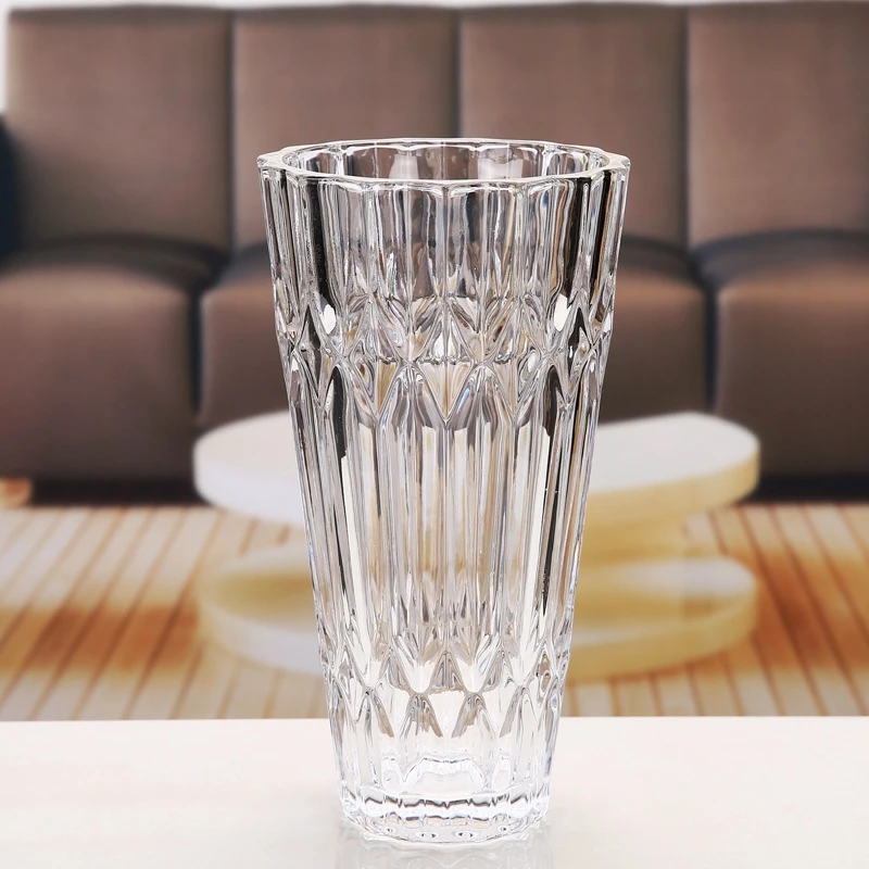 Лаконичная стеклянная ваза современная простая для цветов прозрачная водных