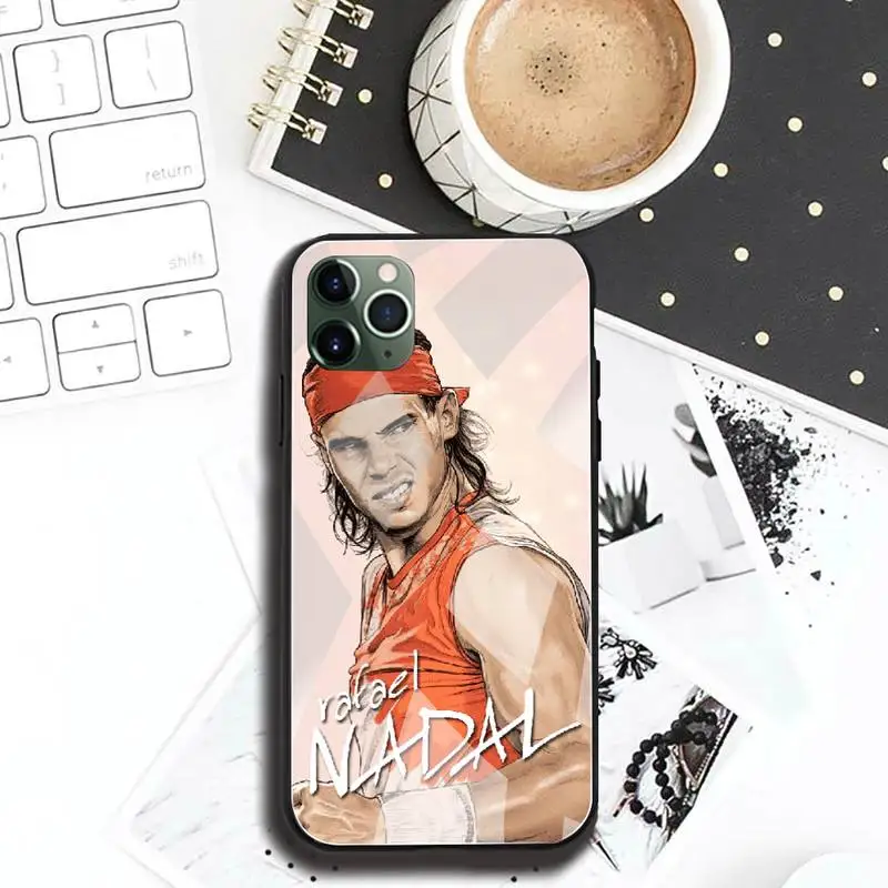 Чехол для телефона теннисная суперзвезда Рафаэль Надаль закаленное стекло iPhone 13