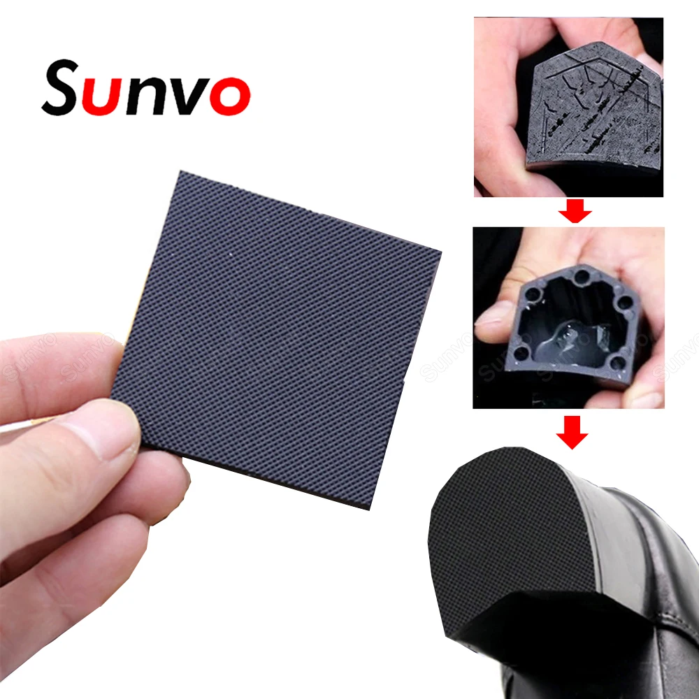 

Sunvo Thick Rubber Soles for Shoe Heel Sole Repair Replacement Patch Sandals Slippers High Heels Sole Protector Outsoles Insoles