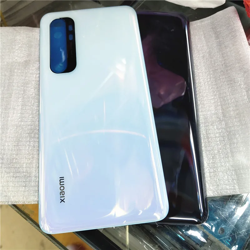

For Xiaomi Mi Note 10 Lite Glass Back Battery Cover Rear Glass Housing Door Case Panel With Adhesive Repair Parts